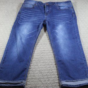 Salvaje Denim Size 15 Distressed Two-toned Hem Jeans